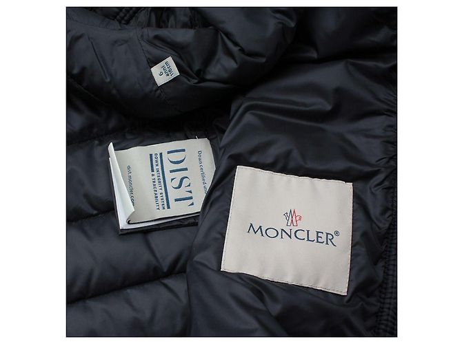 Moncler Gilet imbottito in piuma d'oca blu notte per bambini - vista 3