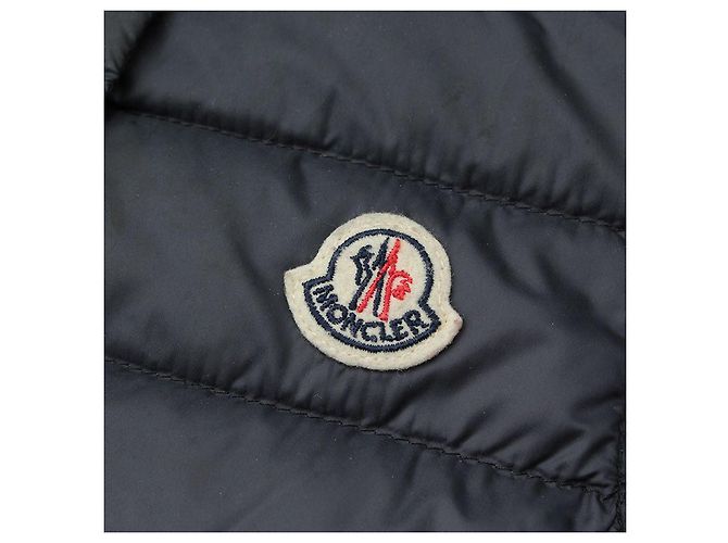 Moncler Gilet imbottito in piuma d'oca blu notte per bambini - vista 4