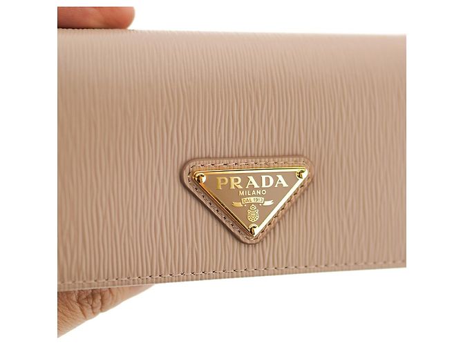 Burberry Tarjetero de cuero para mujer Prada CIPRIA Regalo para amigo Rosa - vista 12
