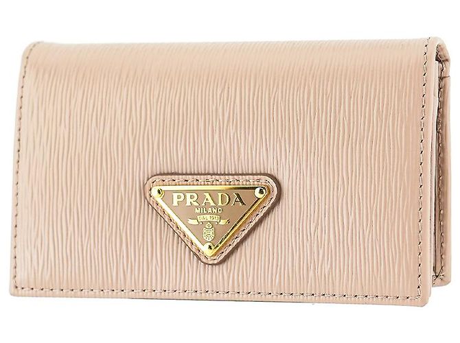 Burberry Tarjetero de cuero para mujer Prada CIPRIA Regalo para amigo Rosa - vista 4