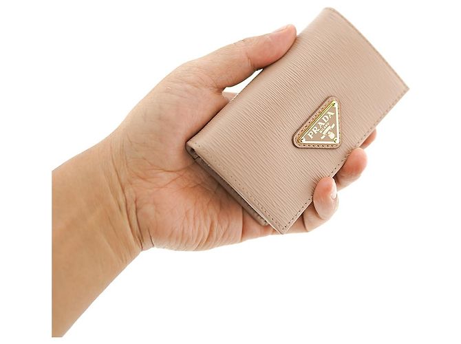 Burberry Tarjetero de cuero para mujer Prada CIPRIA Regalo para amigo Rosa - vista 8
