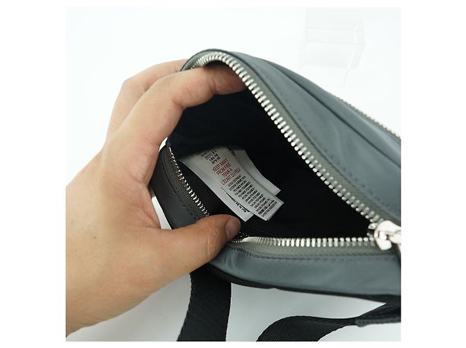 Burberry Mini Borsa Hip Grigio Carbone Nylon Regalo di Lusso per Uomini e Donne Marrone - vista 14