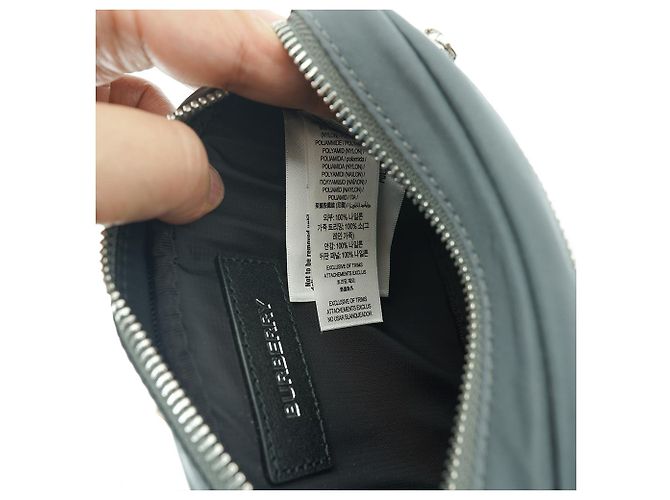 Burberry Mini Borsa Hip Grigio Carbone Nylon Regalo di Lusso per Uomini e Donne Marrone - vista 17