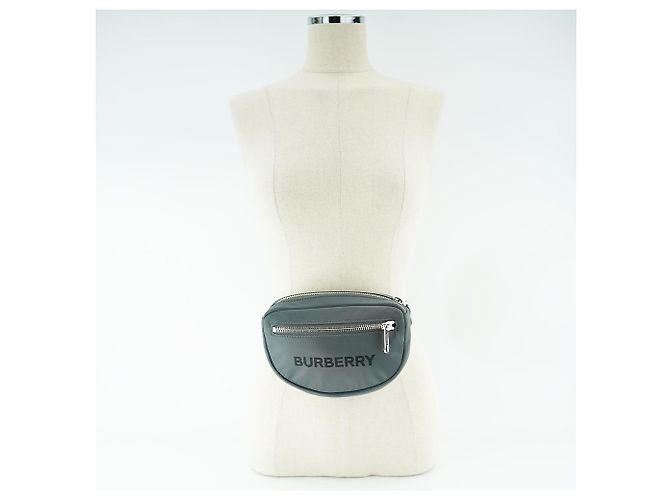 Burberry Mini Borsa Hip Grigio Carbone Nylon Regalo di Lusso per Uomini e Donne Marrone - vista 18