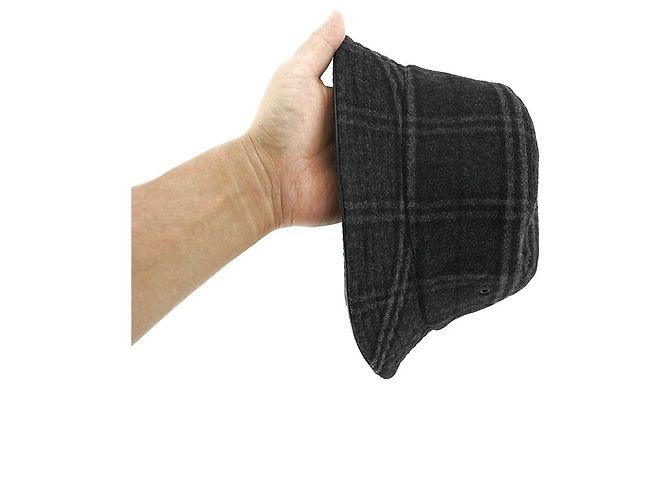 Burberry Bucket Hat aus Wolle und Kaschmir in Anthrazitgrau Braun - Ansicht 12
