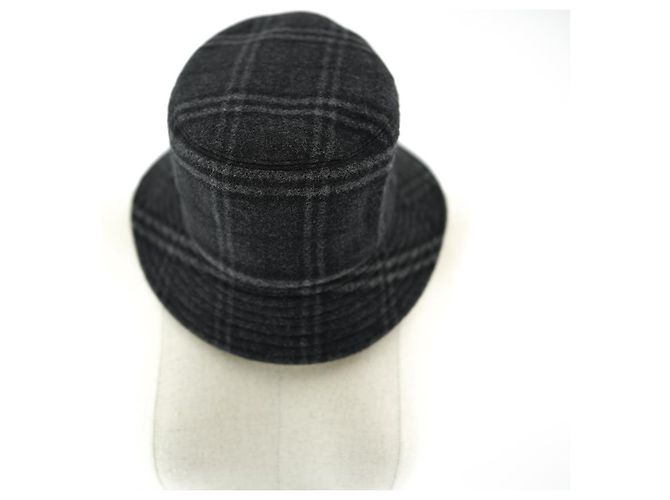 Burberry Bucket Hat aus Wolle und Kaschmir in Anthrazitgrau Braun - Ansicht 15