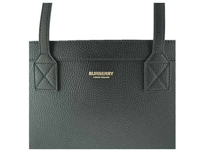 Burberry Borsa a spalla media London in pelle nera Nero - vista 18