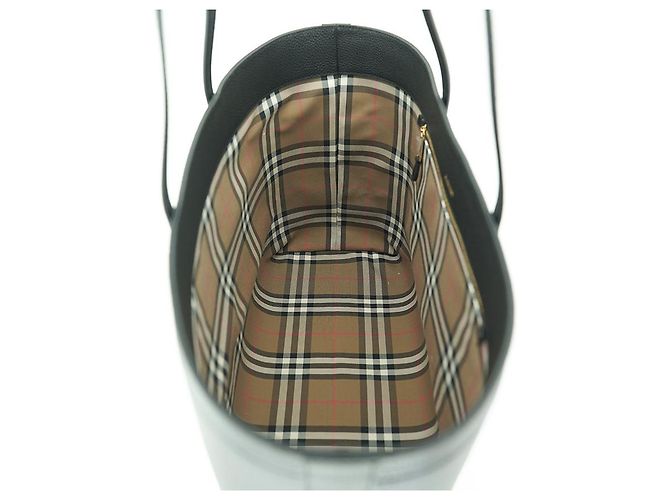 Burberry Borsa a spalla media London in pelle nera Nero - vista 20