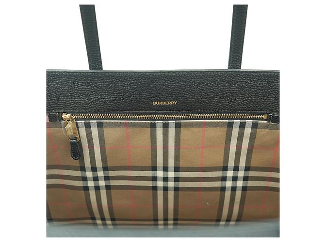 Burberry Borsa a spalla media London in pelle nera Nero - vista 21