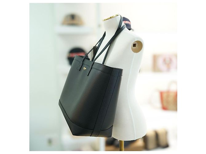Burberry Borsa a spalla media London in pelle nera Nero - vista 3
