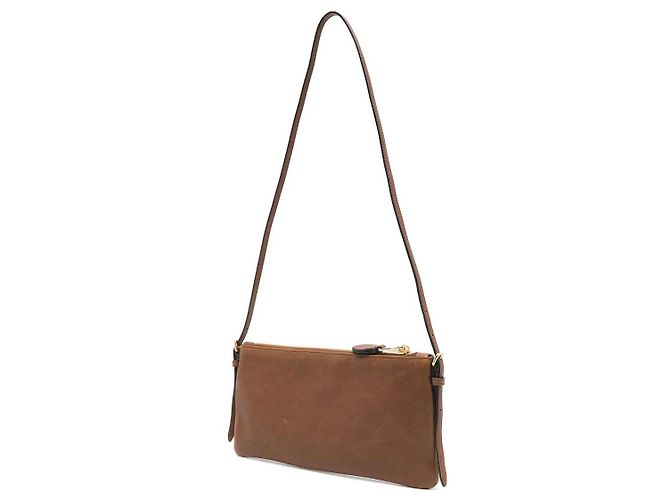Miu Miu Mini Pouch aus Napa-Leder Eiche AEFX Braun - Ansicht 2