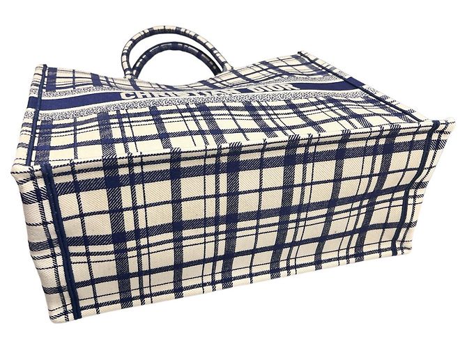 Book Tote Dior Tote Grande a Quadri Multicolore - vista 5