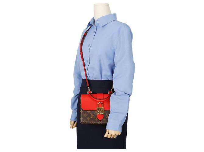 Louis Vuitton Borsa a spalla Rocky BB Rosso - vista 12