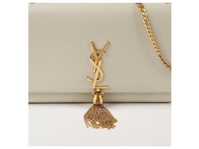Saint Laurent Borsa a tracolla media Kate Bianco - vista 2