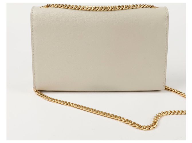 Saint Laurent Borsa a tracolla media Kate Bianco - vista 4