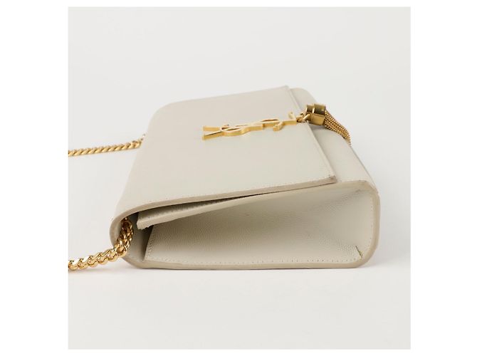 Saint Laurent Borsa a tracolla media Kate Bianco - vista 6