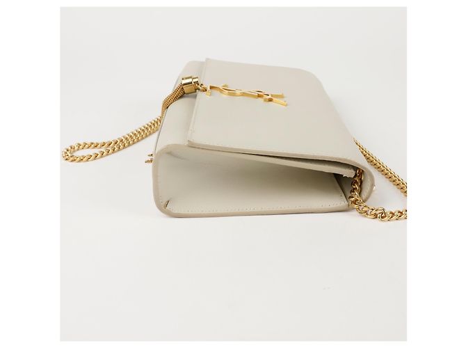Saint Laurent Borsa a tracolla media Kate Bianco - vista 8