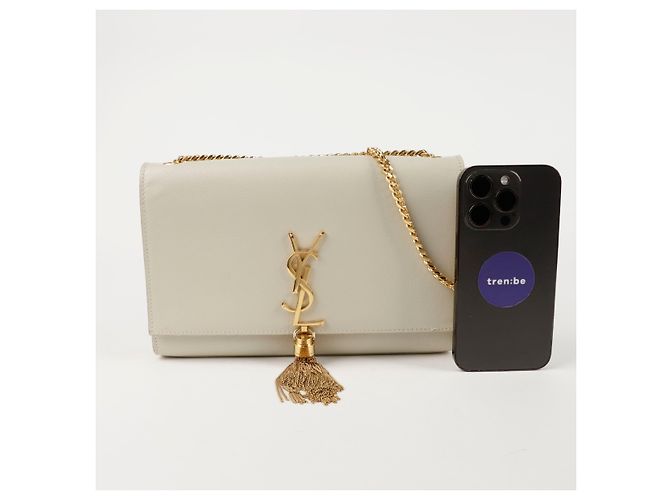 Saint Laurent Borsa a tracolla media Kate Bianco - vista 9