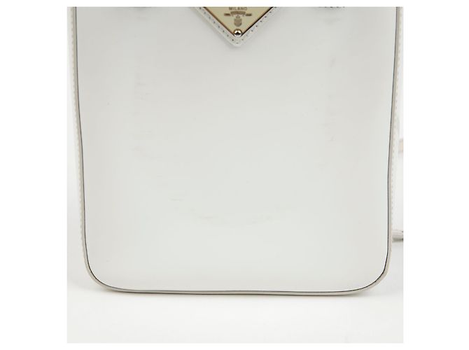 Tote Prada Borsa a spalla piccola spazzolata Bianco - vista 3