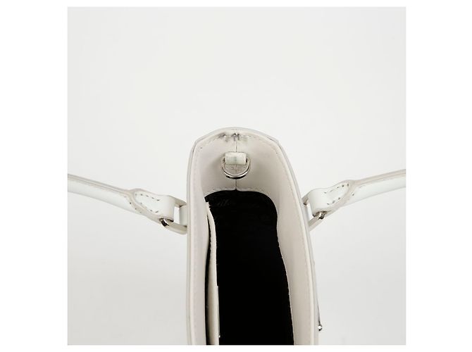 Tote Prada Borsa a spalla piccola spazzolata Bianco - vista 8