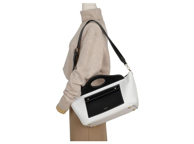 Burberry Borsa tote a spalla Bianco - vista 17