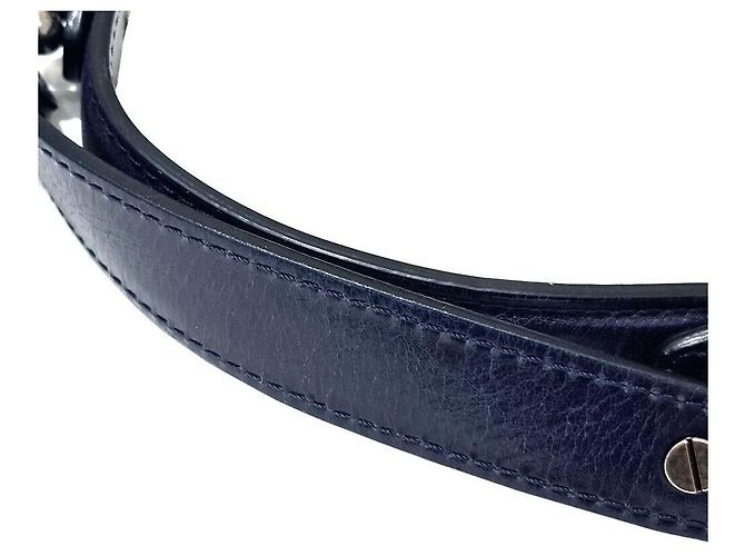 Chanel Borsa a spalla in pelle di vitello con catena Blu - vista 4