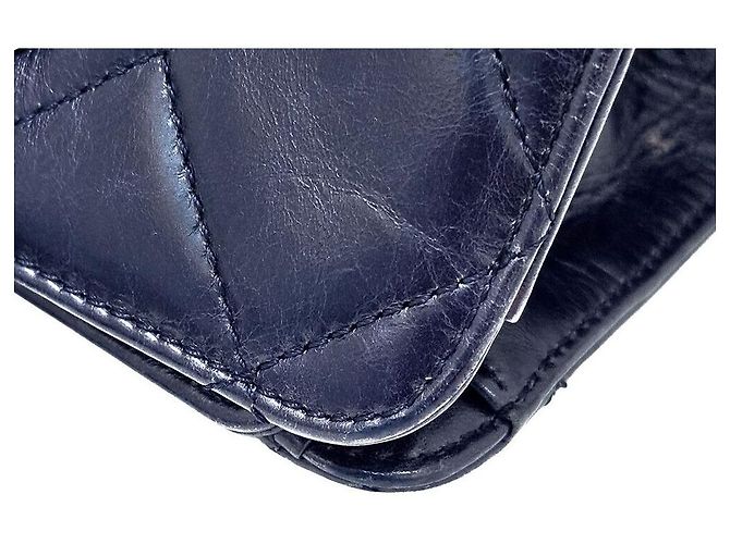 Chanel Borsa a spalla in pelle di vitello con catena Blu - vista 5