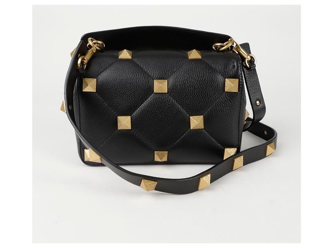 Valentino Borsa a spalla Roman Stud Nero - vista 3