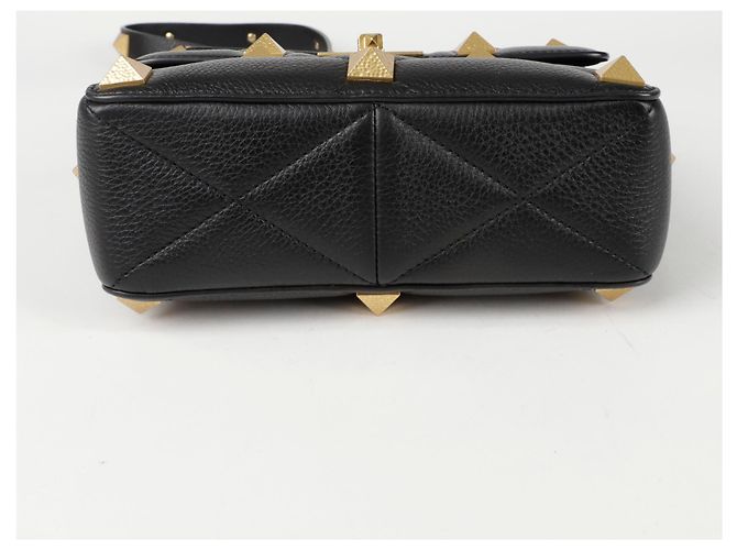 Valentino Borsa a spalla Roman Stud Nero - vista 5