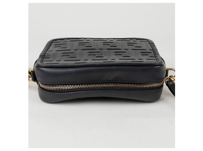 Fendi Borsa a tracolla incrociata FF Nero - vista 5