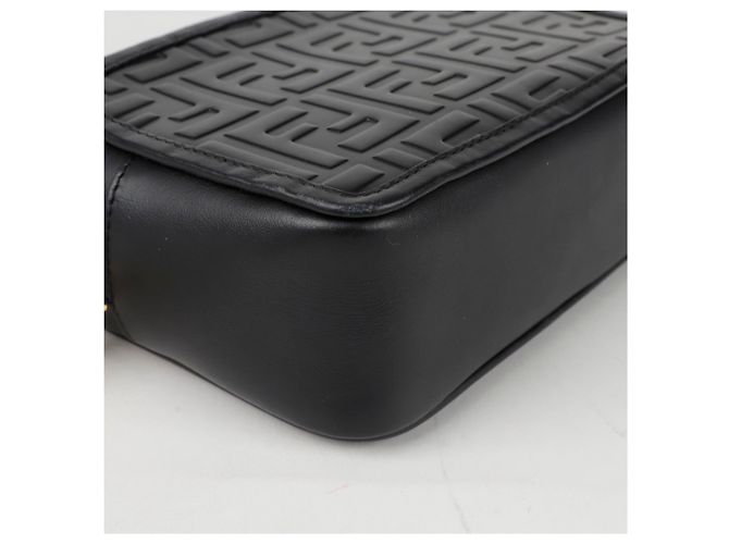 Fendi Borsa a tracolla incrociata FF Nero - vista 6