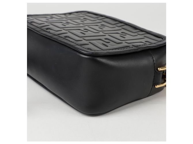 Fendi Borsa a tracolla incrociata FF Nero - vista 8