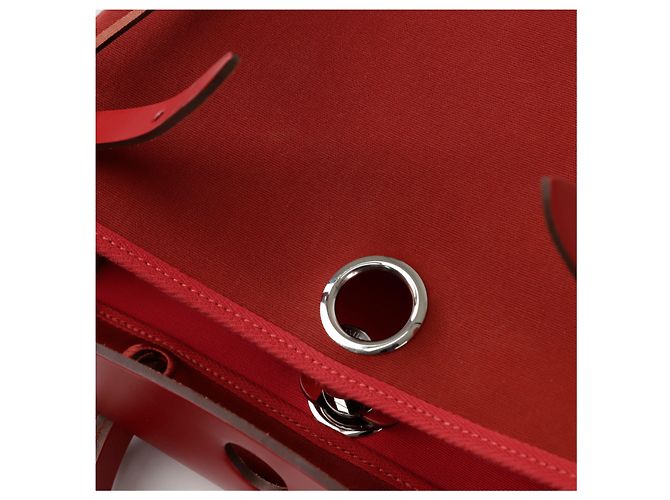Hermès Erback Größe Tote Schultertasche Rot - Ansicht 14