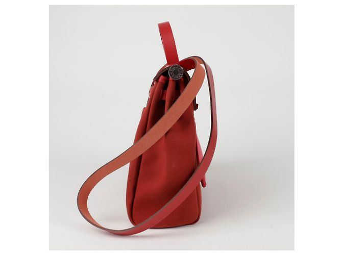Hermès Erback Größe Tote Schultertasche Rot - Ansicht 3