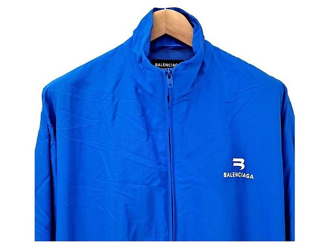 Balenciaga Giacca da tracking Blu - vista 4