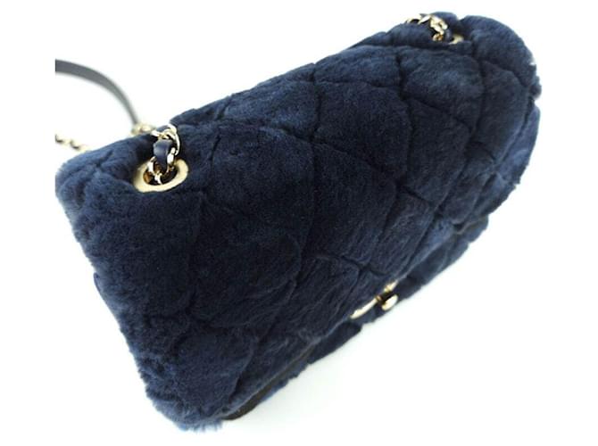 Chanel Borsa a tracolla in shearling classico con pattina Multicolore - vista 3