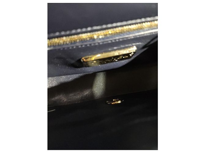 Chanel Borsa a tracolla in shearling classico con pattina Multicolore - vista 7