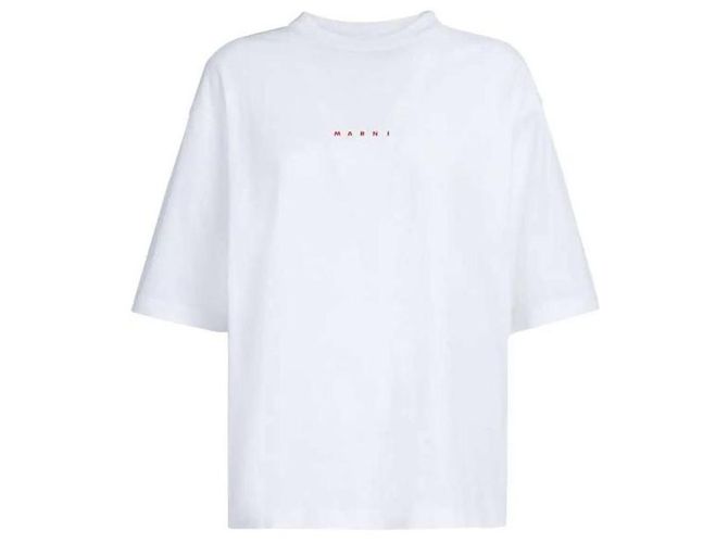 Marni Logo Baumwoll-T-Shirt Mehrfarben - Ansicht 4
