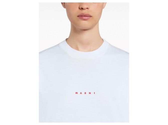 Marni Logo Baumwoll-T-Shirt Mehrfarben - Ansicht 7
