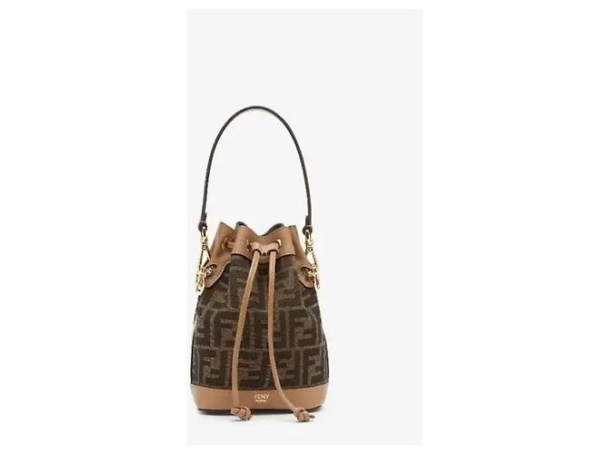 Fendi Mini Borsa in Tessuto Mon Tresor Multicolore - vista 4