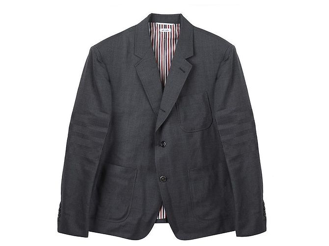 Thom Browne Farbige Woll-Sportjacke Braun - Ansicht 3