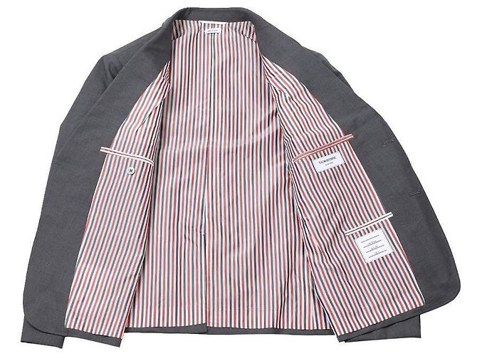 Thom Browne Farbige Woll-Sportjacke Braun - Ansicht 5
