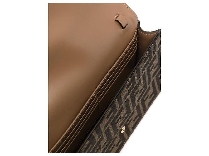 Fendi Portafoglio On Chain FF Jacquard Baguette Multicolore - vista 6