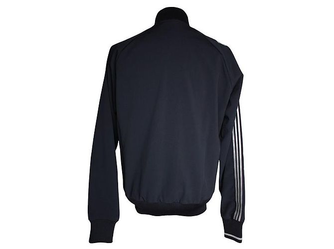 Yohji Yamamoto Midnight Blue Varsity Zip-Up Jacke Blau - Ansicht 2