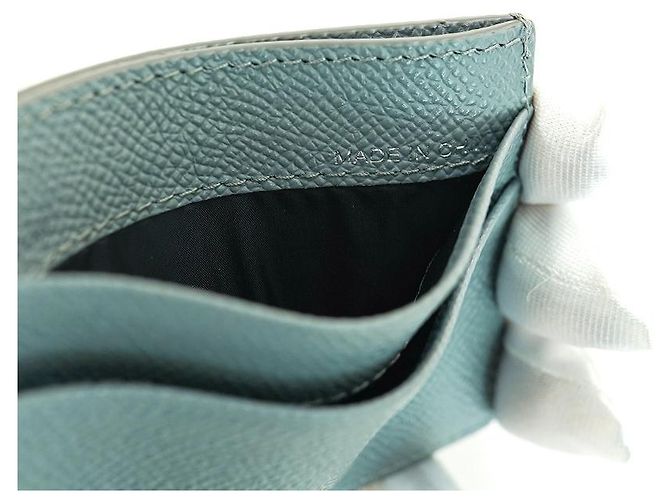 Burberry Tarjetero de cuero gris tormenta unisex - Regalo Castaño - vista 11