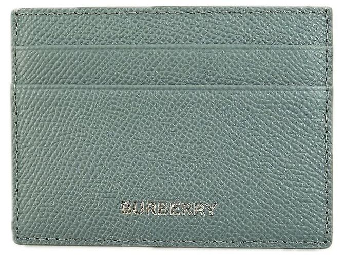 Burberry Tarjetero de cuero gris tormenta unisex - Regalo Castaño - vista 3