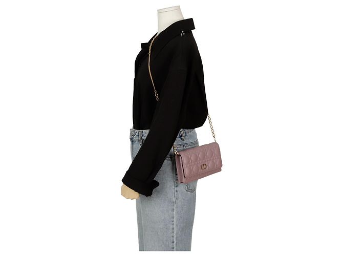Dior Borsa a tracolla Caro Pouch Rosa - vista 10