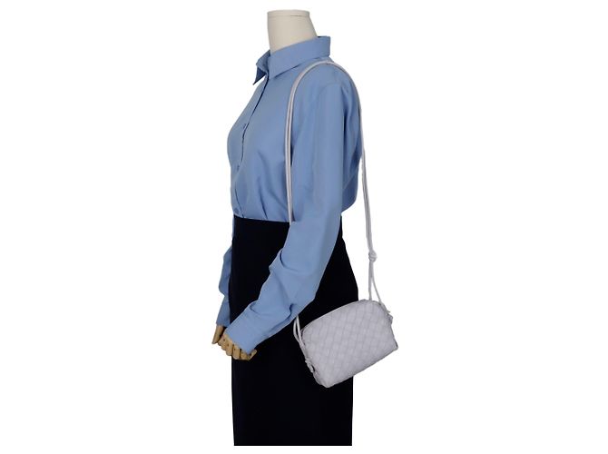 Bottega Veneta Borsa a spalla incrociata Loop Mini Porpora - vista 10