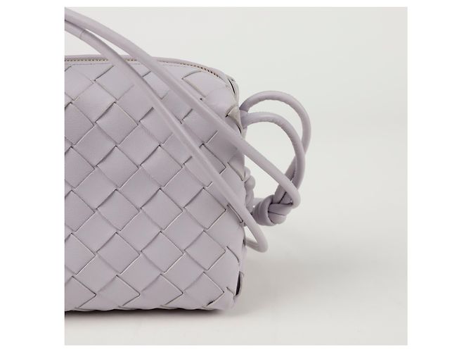 Bottega Veneta Borsa a spalla incrociata Loop Mini Porpora - vista 2
