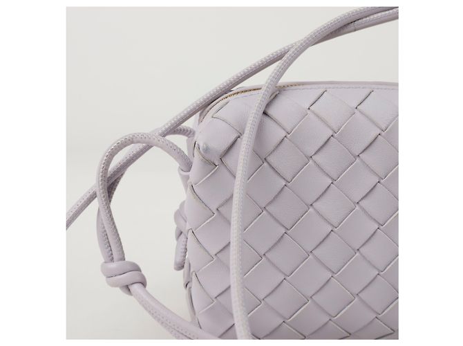 Bottega Veneta Borsa a spalla incrociata Loop Mini Porpora - vista 5